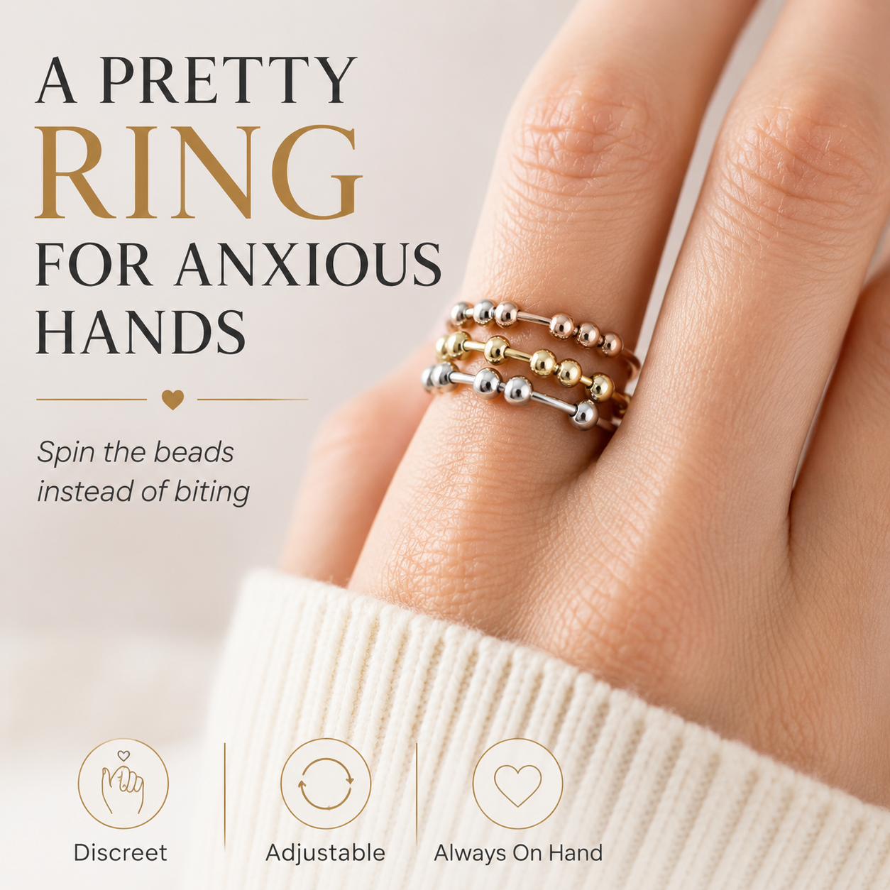 Fidget Beads Ring